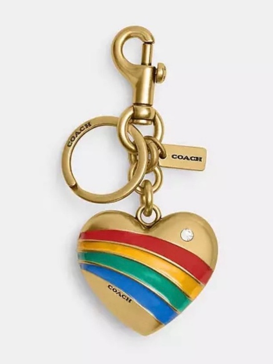Coach Accessories - Coach Enamel Heart Bag Charm